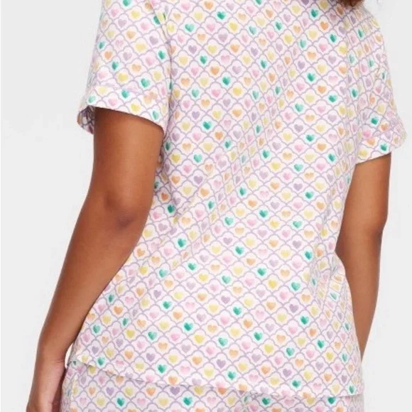 Roller Rabbit Target Multicolor Geo Hearts Pajama Set NWT - Picture 7 of 8